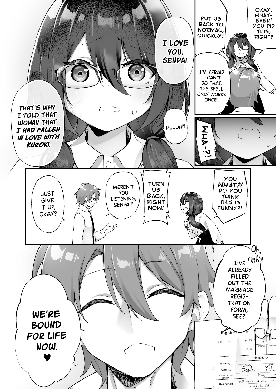 Hentai Manga Comic-I Ended Up Changing Bodies With The big Breasted Yandere Kouhai Who Gets Turned On From Simply Hearing My Voice-Read-9